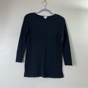 J.Jill Crew Neck Side Slits Long sleeves Tunic Textured Sweater XS